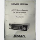 JENSEN RE-980 AM FM Stereo Cassette Car Stereo Receiver Service Manual