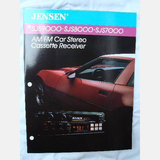 JENSEN SJS9000 SJS8000 SJS7000 AM FM CASSETTE RECEIVER AUTO CAR RADIO Ad Brochure