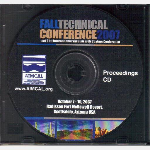 AIMCAL 2007 Fall Technical Conference Scottsdale AZ Oct 7 10 PROCEEDINGS CD Radisson Fort McDowell
