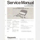 PANASONIC CJ-255ZEU Service Manual Quadro Boomer 4 in 4 out STEREO POWER AMP AMPLIFIER