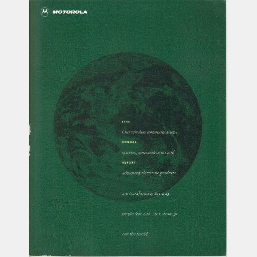 MOTOROLA Inc 1993 Annual Report VISAR MIRS PowerPC 603 microprocessor MOS-11 semiconductor