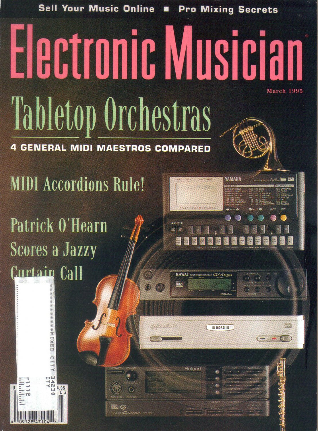 Electronic Musician MagazineMarch 1995Patrick O'HearnKawai GMega