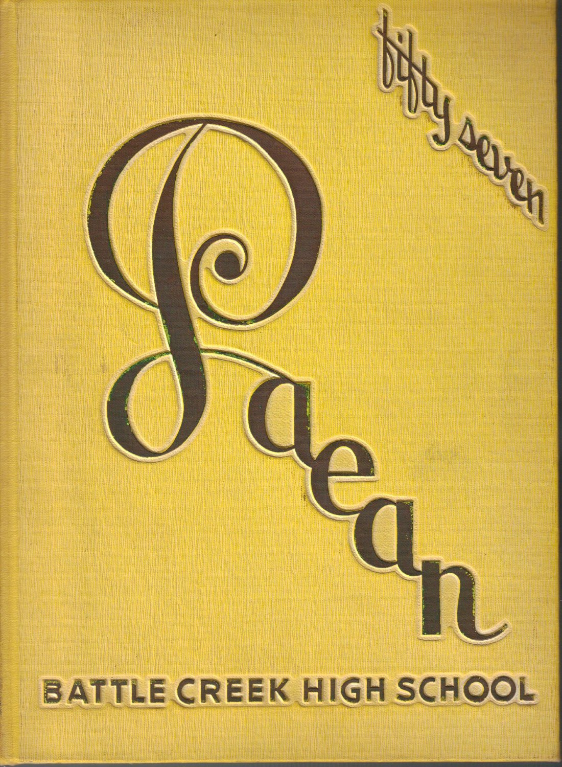 1957 Paean Yearbook - Battle Creek High School, Battle Creek Michigan