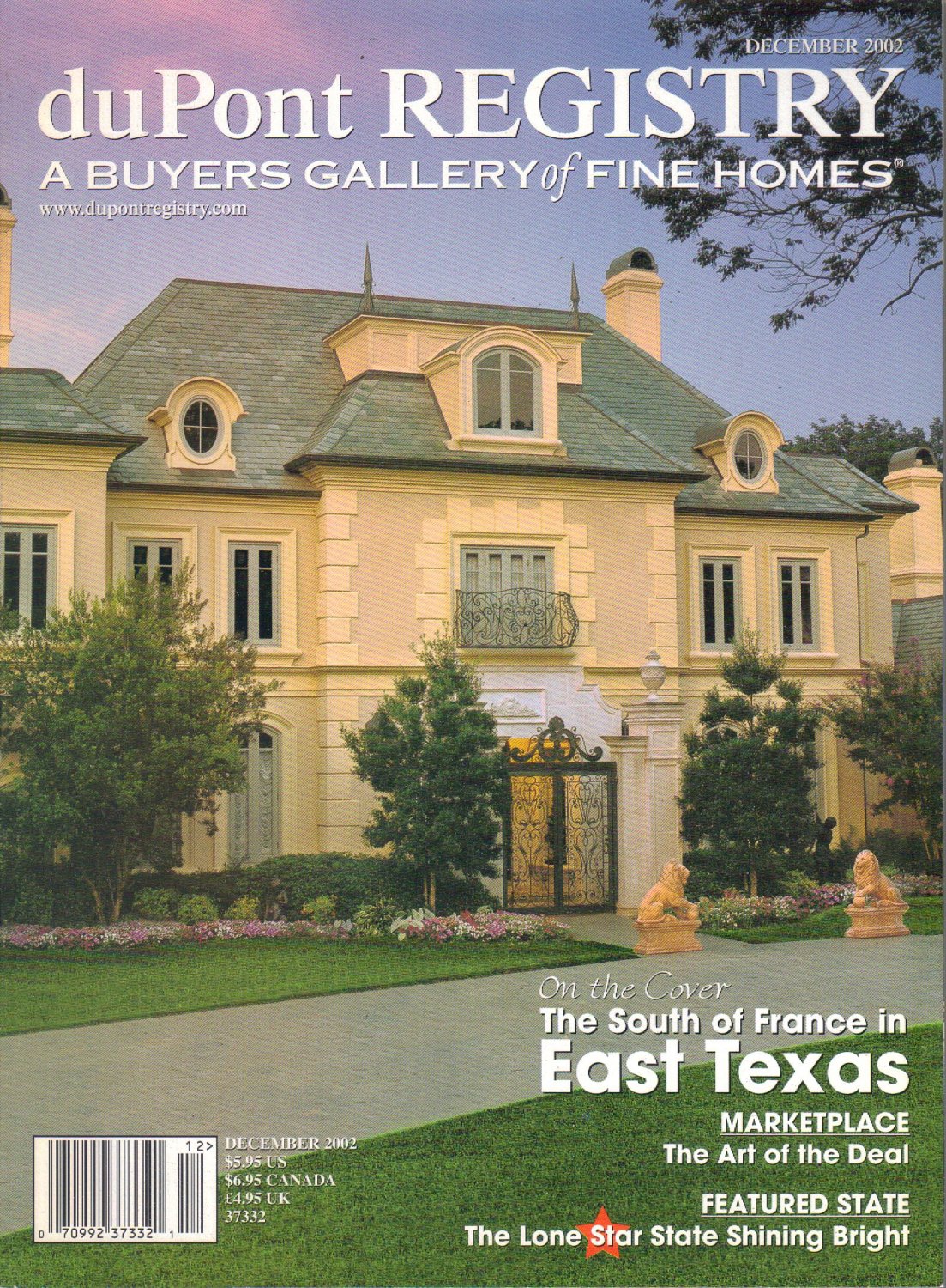 Dupont Registry A Buyers Gallery Of Fine Homes Magazine December 2002