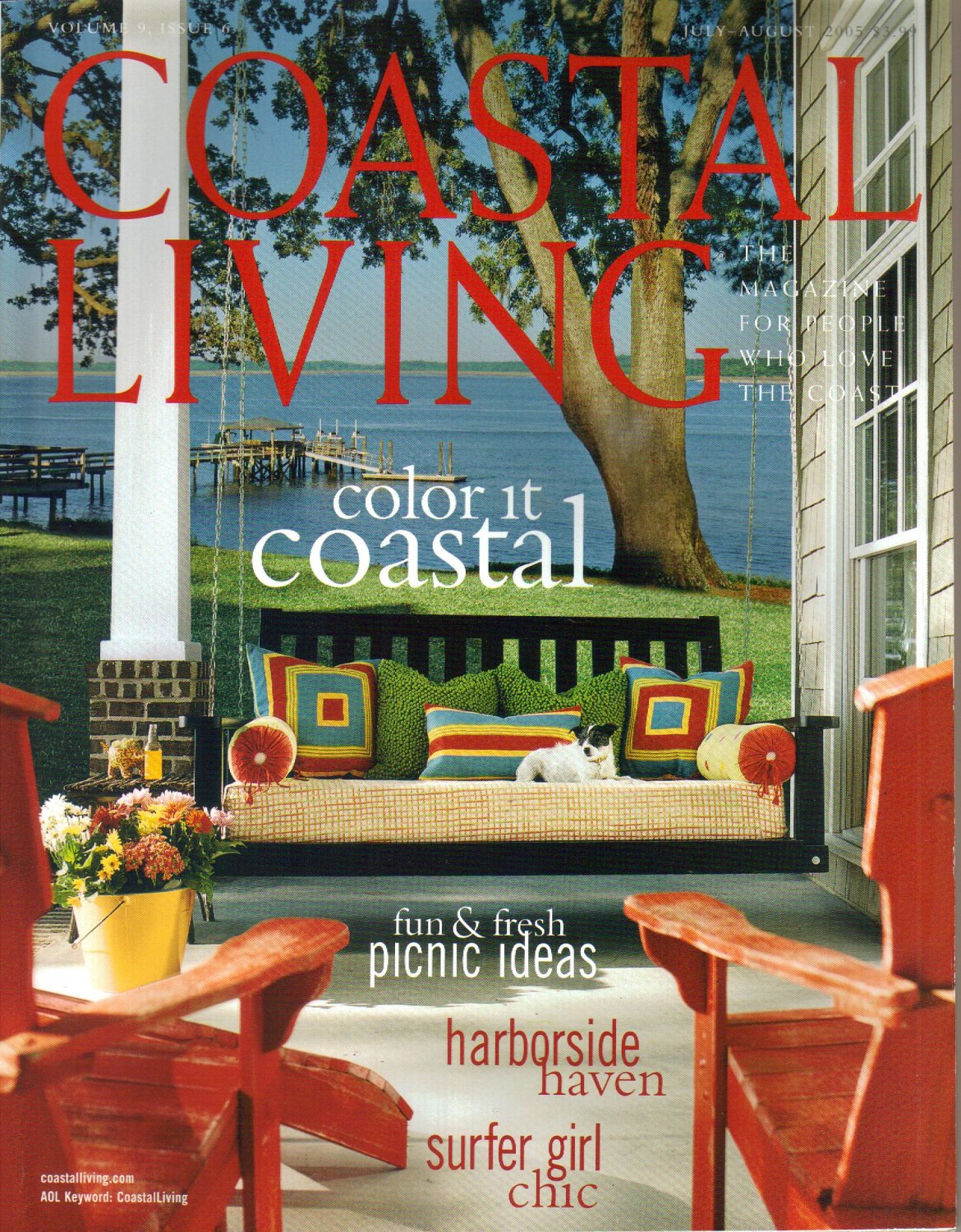 Coastal Living Magazine-August 2005-Alice Palmer-Crab Picker-Writer Maureen Sullivan-Tickle Pink Inn
