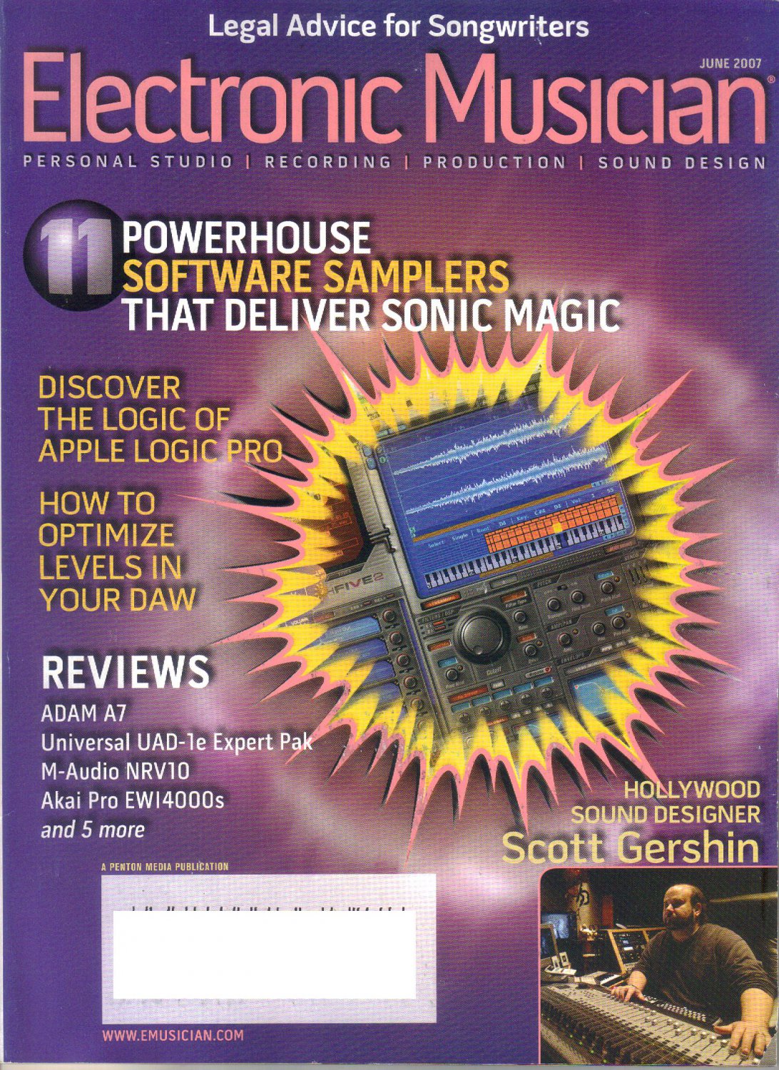 Electronic Musician Magazine-June 2007-Hollywood Sound Designer Scott Gershin-Apple Logic Pro 7.2