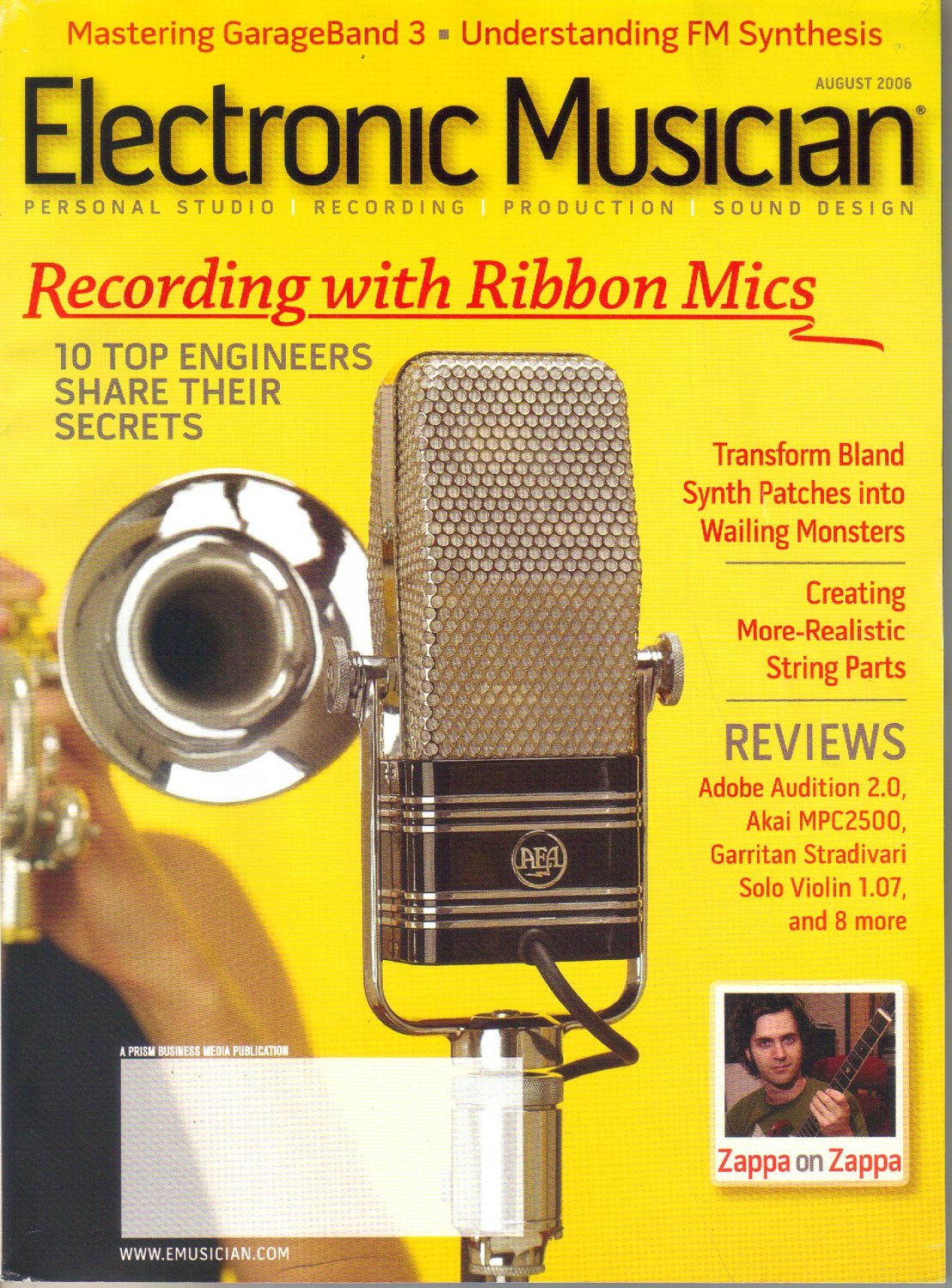 Electronic Musician MagazineAugust 2006Zappa plays ZappaDweezilTape