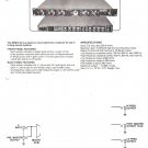 RANDALL INSTRUMENTS INC Owners Manual Schematic RRM 2 4X Stereo Mono Electronic Crossover