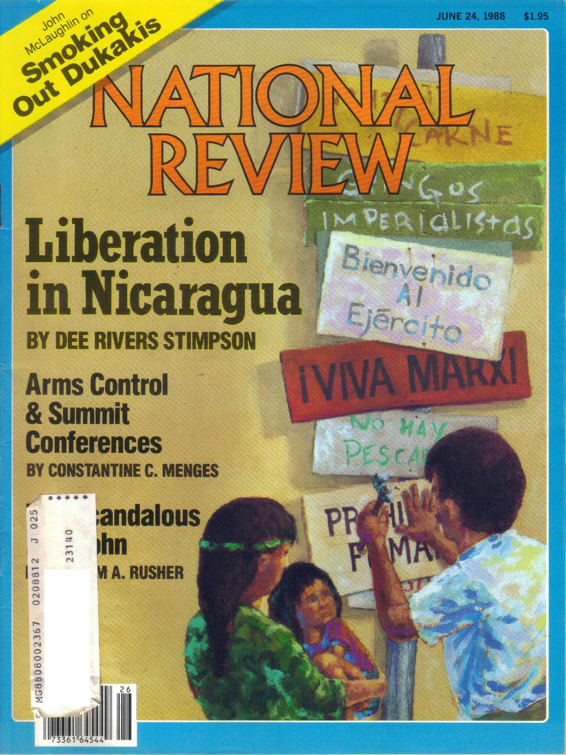 NATIONAL REVIEW June 24 1988 LIBERATION NICARAGUA MICHAEL DUKAKIS Karl A Wittfogel Brian Crozer