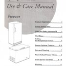 Frigidaire Freezer Use and Care Manual, Operator Owner's Guide