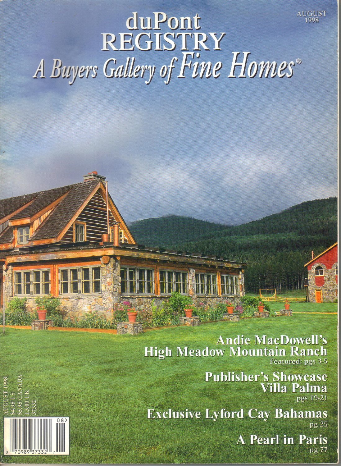 Dupont Registry A Buyers Gallery Of Fine Homes Magazine August 1998