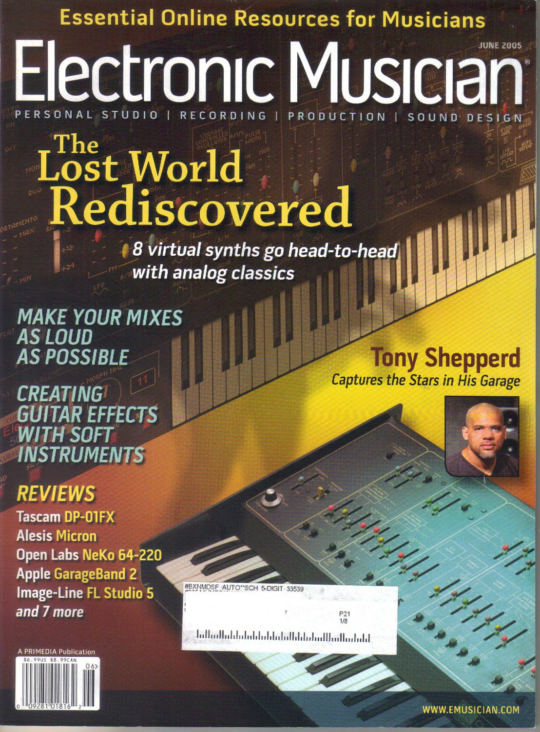 Electronic Musician MagazineJune 2005Tony ShepperdTonysoundSound