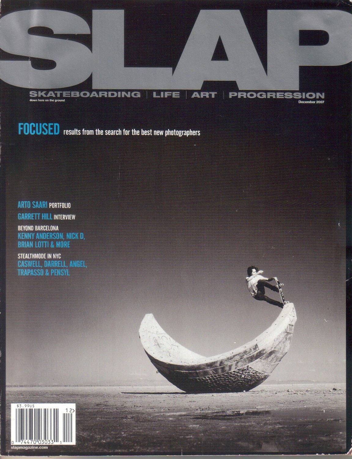 SLAP Magazine December 2007-Greg Pilito-Garrett Hill-Arto Saari-Murs-Zach Malfa-Kowalski