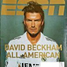 ESPN, The Magazine, August 15, 2005, Football Soccer Star David Beckham ALL AMERICAN