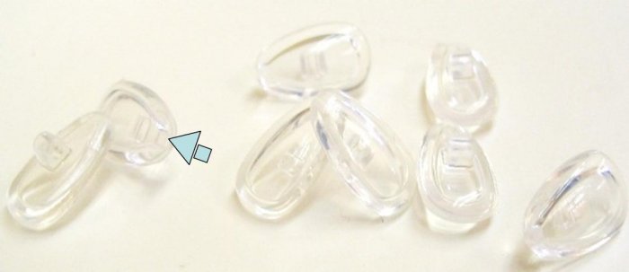 Air Active Nose pads Snap-in 13 mm 1 pair