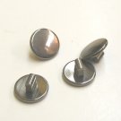 8 mm titanium nose pads snap-in round, hypoallergenic, 1 pair