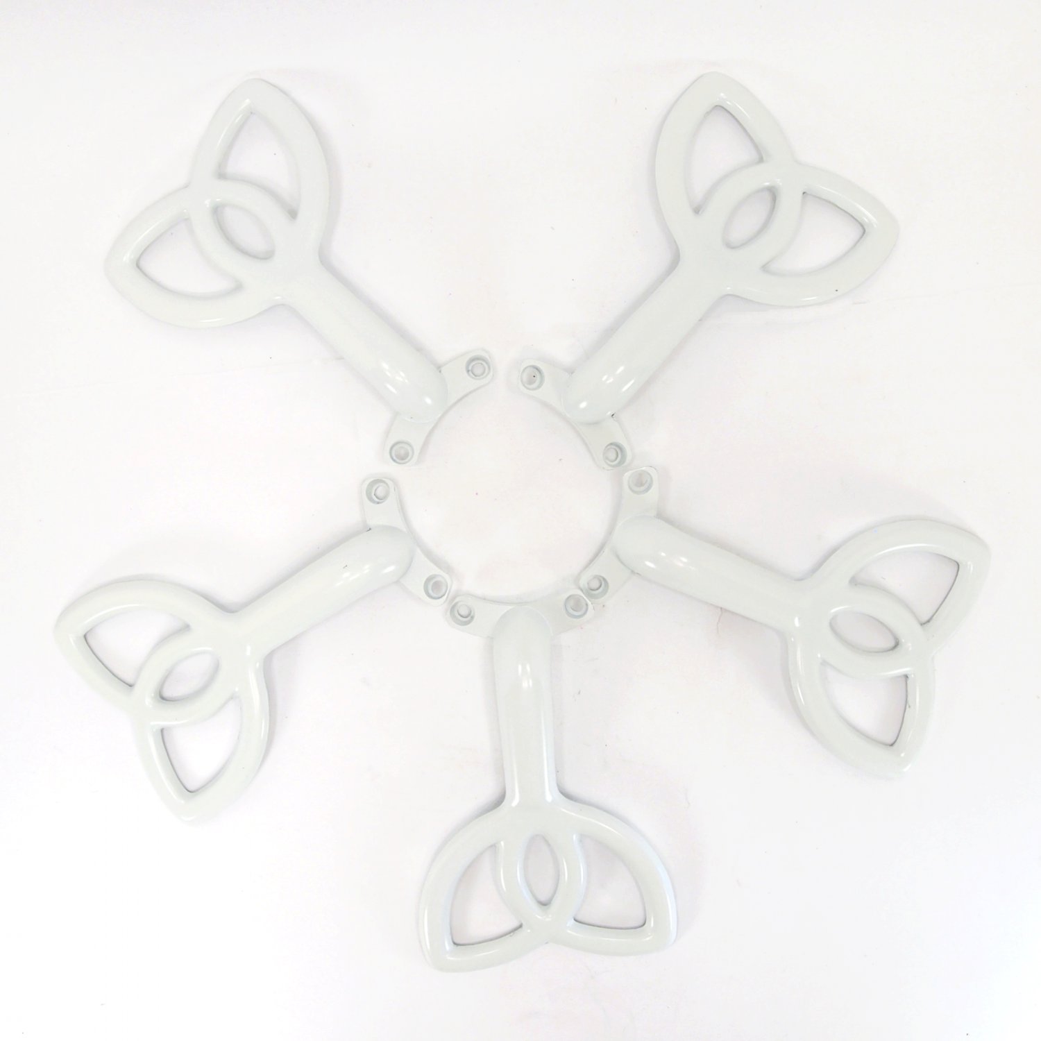 Ceiling Fan Blade Holder Arm Replacement 5pack Tulip Style Glossy White _236A06