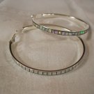Mirrored Hoop Earrings For Pierced Ears
