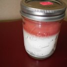 Handcrafted Double Layer Soy Jar Candle-Red & White