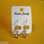 New Plastic Silver Heart With Cutout Hook Earrings For Pierced Ears
