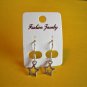 New Plastic Silver Heart With Cutout Hook Earrings For Pierced Ears