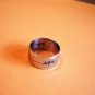 New Size 7.75 Moth Frosted Stainless Steel Ring