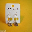 New Plastic Silver Feet Hook Earrings For Pierced Ears.