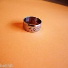 New Size 10 Hearts Frosted Stainless Steel Band/ Ring