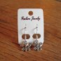 New Silver Butterfly Plastic Hook Earrings For Pierced Ears