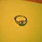 New Silver Plate Ring Four Clear Rhinestones Size 7 1/2
