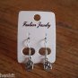 New Plastic Made With Love Silver Letter Hook Earrings For Pierced Ears