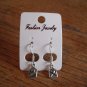 New Plastic Made With Love Silver Letter Hook Earrings For Pierced Ears
