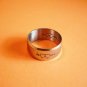 New Size 11.75 Hearts Frosted Stainless Steel Ring
