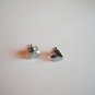New Silver Heart Post Earrings For Pierced Ears