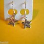 New Silver Just For You Star Hook Earrings For Pierced Ears