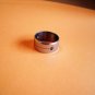 New Size 9.75 Leaf Frosted Stainless Steel Ring