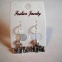 New Silver Plastic Hope Hook Earrings For Pierced Ears