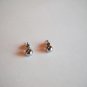 New Silver Bead Post Earrings For Pierced Ears
