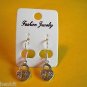 New Silver Plastic Padlock Hook Earrings For Pierced Ears
