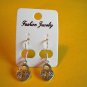 New Silver Plastic Padlock Hook Earrings For Pierced Ears