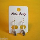 New Plastic Silver Beehive Hook Earrings For Pierced Ears