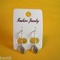 New Plastic Silver Beehive Hook Earrings For Pierced Ears