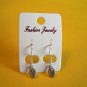 New Plastic Silver Beehive Hook Earrings For Pierced Ears