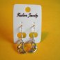 New Plastic Silver Moon, Heart, & Star Hook Earrings For Pierced Ears
