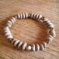 New Brown Wooden Beads & Gold Beads Stretchable Bracelet