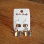 New Plastic Silver 3-Point CrownHook Earrings For Pierced Ears