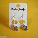 New Pair Of Plastic Silver Snail Hook Earrings For Pierced Ears
