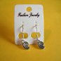 New Pair Of Plastic Silver Snail Hook Earrings For Pierced Ears