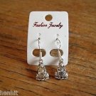 New Plastic Silver Nun Praying Hook Earrings For Pierced Ears