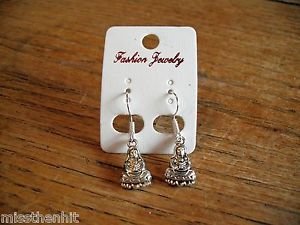 New Plastic Silver Nun Praying Hook Earrings For Pierced Ears